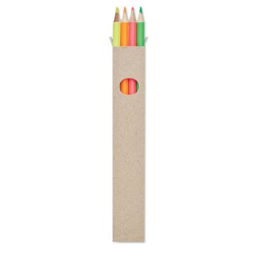 4 odblaskowe ołówki w pudełku – Gift Design