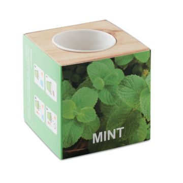 Drewniany pojemnik z ziołami – Gift Design