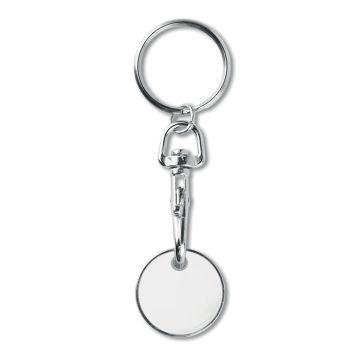 Brelok z żetonem do wózka – Gift Design