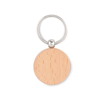 Okrągły drewniany brelok – Gift Design