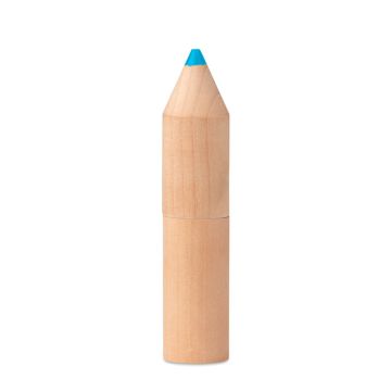 6 kredek w drewnianym pudełku – Gift Design