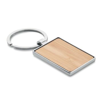 Bambusowy prostokątny brelok – Gift Design