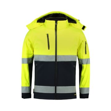 Bi-color EN ISO 20471 Softshell Softshell kurtka unisex – Gift Design