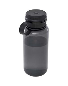 Butelka sportowa Ryder z materiału RPET, z certyfikatem RCS, o pojemności 900 ml, z wielofunkcyjną zakrętką-Czarny