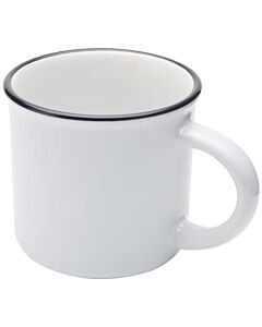 Bari kubek ceramiczny z nadrukiem sublimacyjnym o pojemności 240 ml-Biały