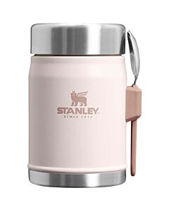 Słoik na żywność Stanley Legendary z łyżko-widelcem, o pojemności 400 ml-Jasnoróżowy