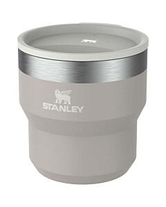 Termoizolowany kubek kempingowy Stanley Stay Hot 295 ml ze stali nierdzewnej, umożliwiający wkładanie kubków jeden w drugi-Szary