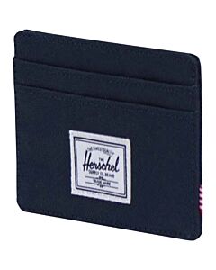 Herschel Charlie uchwyt na kartę RFID wykonany z materiałów z recyklingu-Granatowy