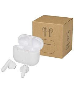 Altais zestaw słuchawkowy True Wireless z technologią Bluetooth® z tworzyw sztucznych pochodzących z recyklingu-Biały