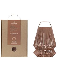 Originalhome Lampion przenośny abażur z recyklingu-Ceglasty czerwony