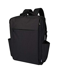 Libra plecak na laptopa o przekątnej 15 cali o pojemności 15 l wykonany z materiałów z recyclingu z certyfikatem GRS-Heather Charcoal