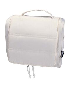 Puffer kosmetyczka na pasku o pojemności 8 l z recyklingu z certyfikatem GRS-Piaskowiec