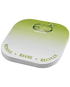 Sticky-Mate&reg;&nbsp;karteczki samoprzylepne z materiał&oacute;w z recyklingu w kształcie strzałki-Biały