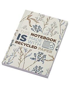 Notatnik A6 Novella Austen z miękkiej okładki z materiału z recyklingu, 100 kartek-Kość słoniowa