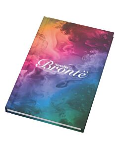 Notatnik A5 Novella Brontë w twardej oprawie matowej, 100 kartek-Biały