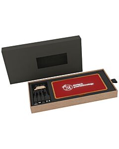 SCX.design P36 podświetlany bezprzewodowy powerbank 5000 mAh-Średnia czerwień