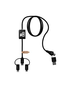 SCX.design C48 CarPlay kabel do ładowania 5 w 1 -Czarny
