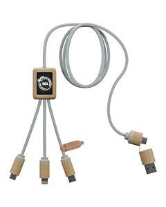 SCX.design C49 kabel do ładowania 5 w 1-Jasnobrązowy