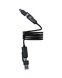 SCX.design C59 magnetyczny kabel do ładowania o mocy 100 W w izolacji z silikonu-Czarny