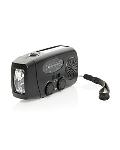 Radio survivalowe AM-FM, power bank 1800 mAh, latarka RescueWave