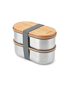 Lunchbox, pudełko śniadaniowe Black+Blum Double Bento