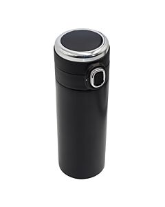 Kubek termiczny z termometrem Bounce 420 ml, czarny