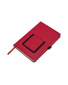 Notes z kieszonką na telefon Eibar, czerwony