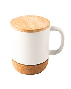 Kubek ceramiczny z powłoką sublimacyjną Giulio, biały