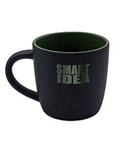 Kubek ceramiczny Esla 345 ml, ciemny zielony