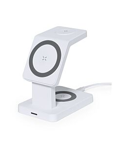 Magnetyczna ładowarka bezprzewodowa 15W, 3 w 1, stojak na telefon