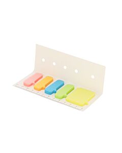 Zestaw do notatek ze zrecyklingowanych kartoników po mleku, karteczki samoprzylepne, linijka