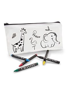 Piórnik do kolorowania, kredki | Pika