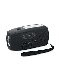 Przenośne radio z latarką LED