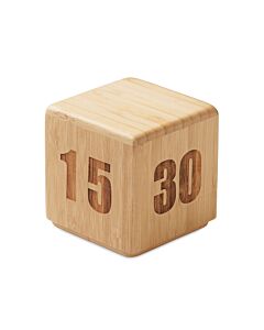 Bambusowy zegar z funkcją drzem