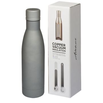 Vasa 500 ml copper vacuum insulated bottle-Black