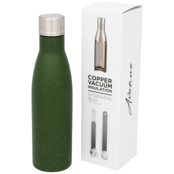 Vasa 500 ml speckled copper vacuum insulated bottle-Black