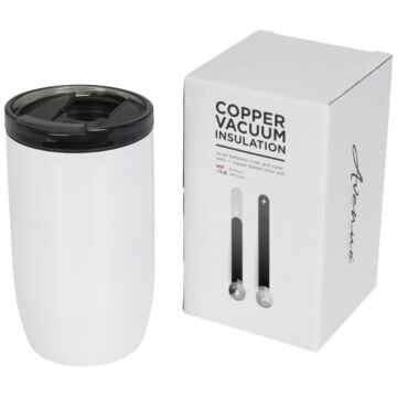 Kubek z miedzianą izolacją próżniową Lagom 380 ml-czarny