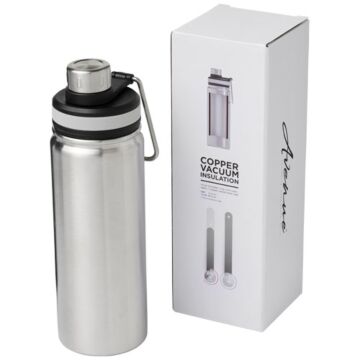 Miedziany, izolowany próżniowo bidon Gessi o pojemności 590 ml-czarny