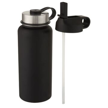 Supra 1 L copper vacuum insulated sport bottle with 2 lids-White