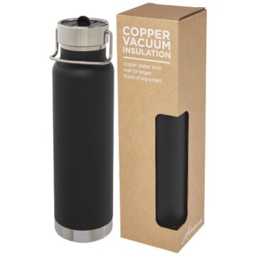 Thor 750 ml copper vacuum insulated sport bottle-White