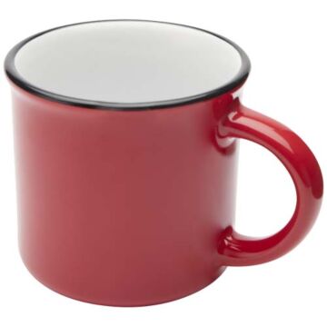 Bario kubek ceramiczny o pojemności 240 ml-Czerwony