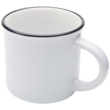 Bari kubek ceramiczny z nadrukiem sublimacyjnym o pojemności 240 ml-Biały