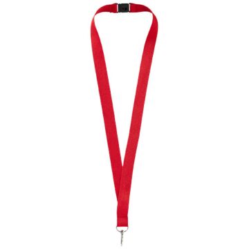 Lago lanyard with break-away closure-Black