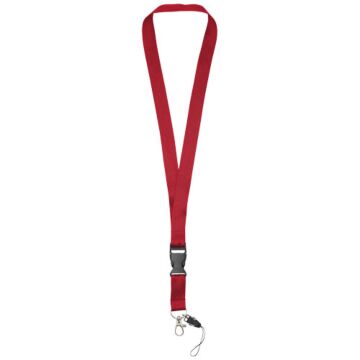 Sagan phone holder lanyard with detachable buckle-Black