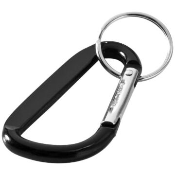 Timor RCS recycled aluminium carabiner keychain-Red