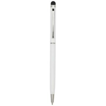 Ore aluminium ballpoint pen with stylus-Biały