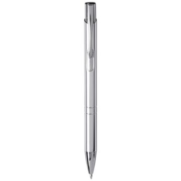Moneta anodized aluminium click ballpoint pen-Black