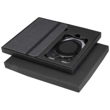 Kern zestaw upominkowy z notatnikiem A6 w twardej okładce i portfelem MagSafe -Szary