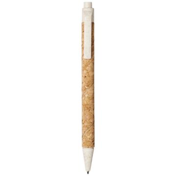 Midar cork and wheat straw ballpoint pen-Natural