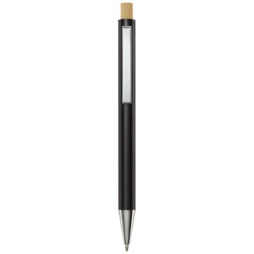 Cyrus recycled aluminium ballpoint pen-White
